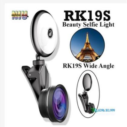 Đèn Flash Hỗ Trợ Chụp Ảnh Selfie Rk19S Xoay 360 Độ Cho Iphone Android | BigBuy360 - bigbuy360.vn