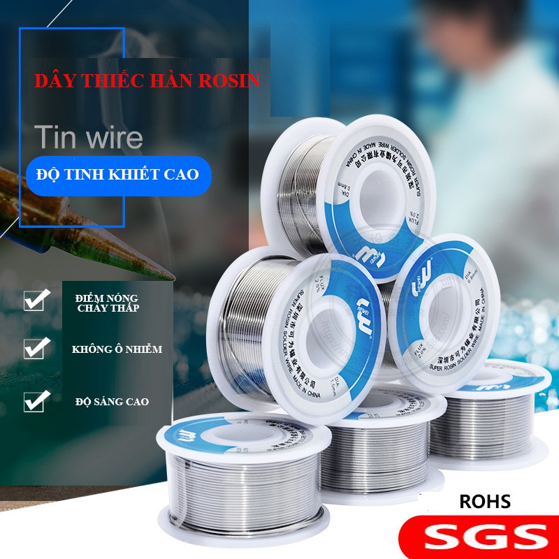 [01 cuộn] Thiếc dây không chì Best Solder Sn 99.7% - cuộn 100g, 60g - Chính hãng LZD