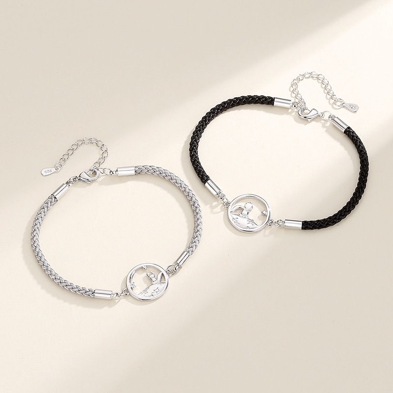 Vòng Tay Dây Bện Mặt Hình Hoàng Tử Bé Và Chú Cáo Cho Cặp Đôi