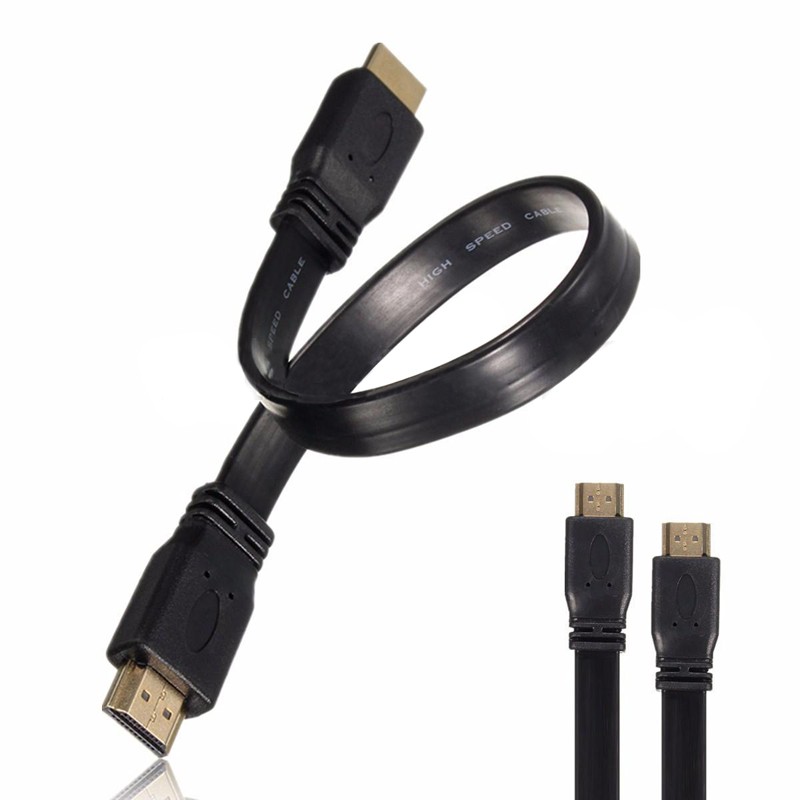 Dây Cáp Phẳng Chuyển Đổi Đầu HDMI Sang Đầu Cắm Phẳng Cho Audio Video HDTV TV PS3 ✨Wecynthia