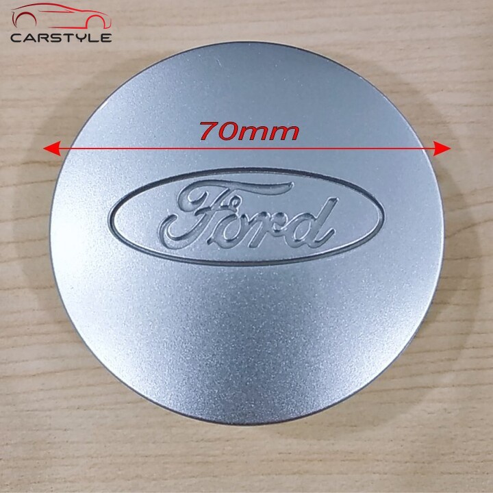 Logo chụp mâm, vành bánh xe ô tô Ford FORD70 đường kính 70mm đường kính chân gài 66mm