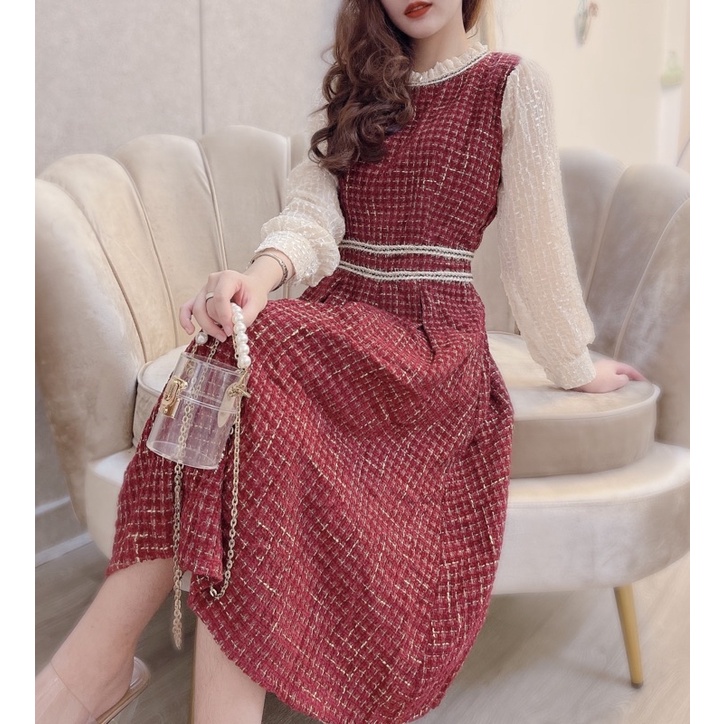 Váy dạ viền xích cao cấp madebyMullet