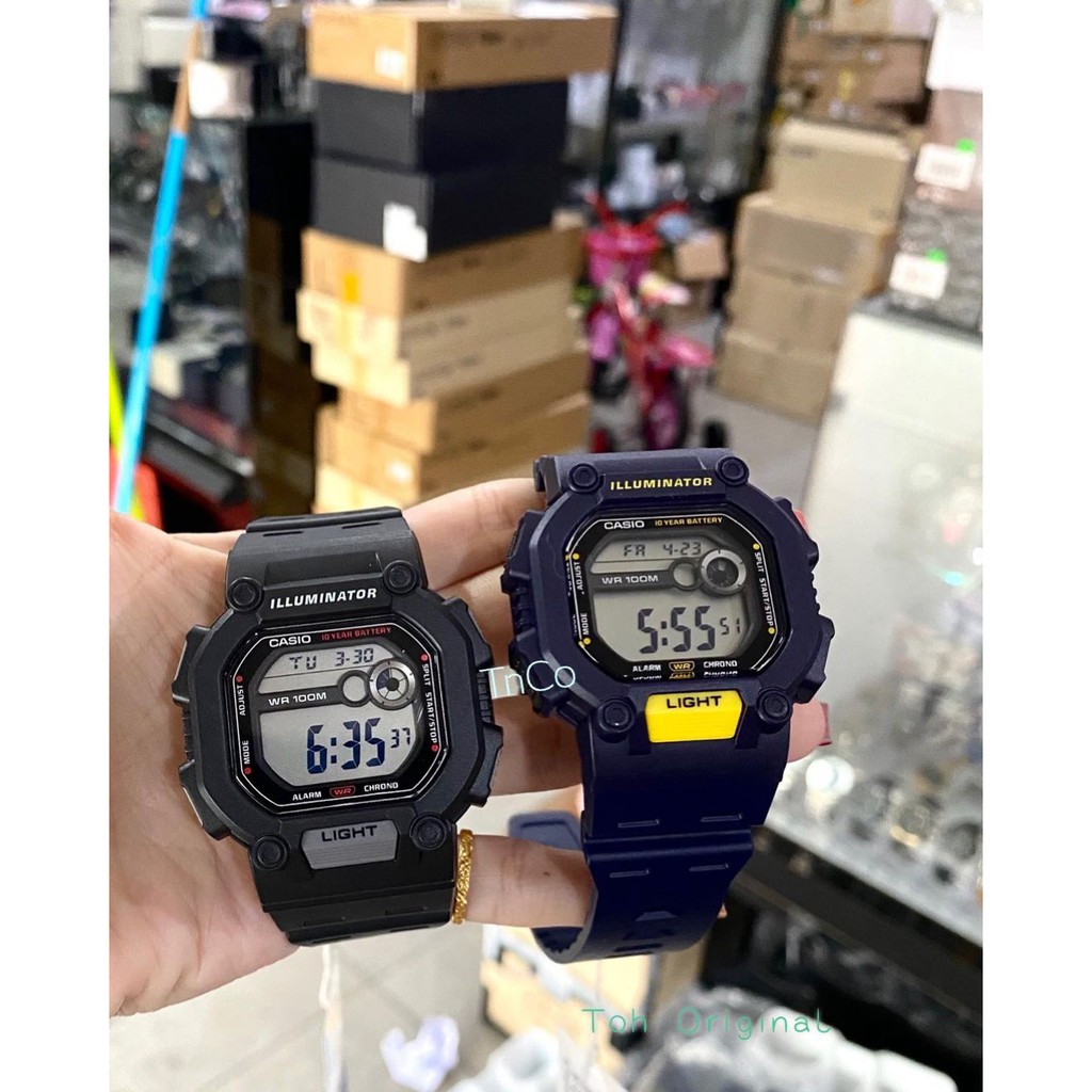 Đồng hồ Nam dây nhựa Casio W-737H chính hãng bảo hành 1 năm Pin trọn đời