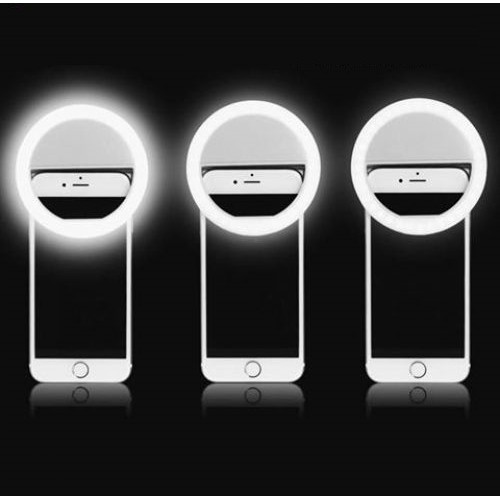 Đèn LED kẹp điện thoại hỗ trợ chụp hình Selfie Pin Sạc