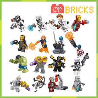 Combo 16 nhân vật siêu anh hùng Avenger Marvel Du hành thời gian - Non lego - MR8017