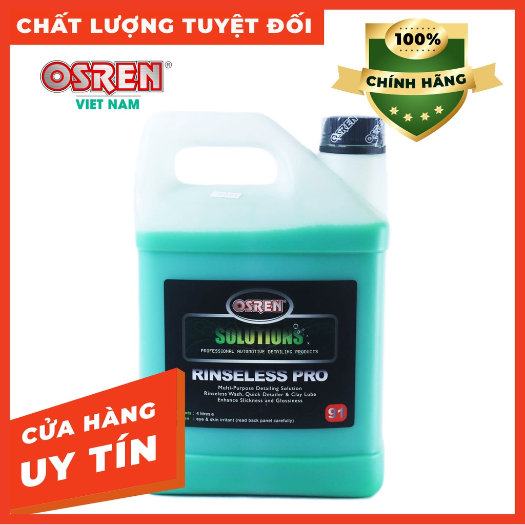 DUNG DỊCH LÀM SẠCH BỀ MẶT SƠN XE Ô TÔ RINSELESS PRO - 4 LIT