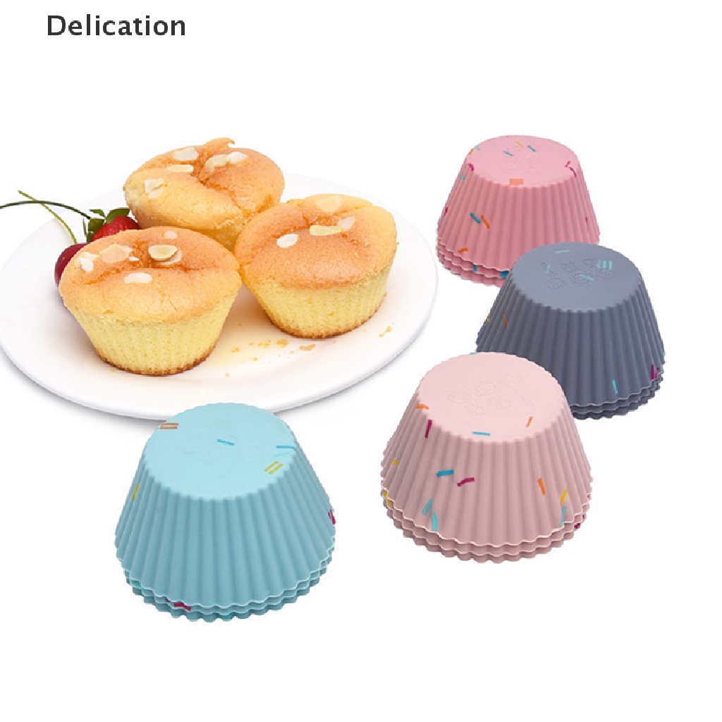 Set 6 Khuôn Silicone Làm Bánh Muffin Có Thể Tái Sử Dụng Tiện Lợi