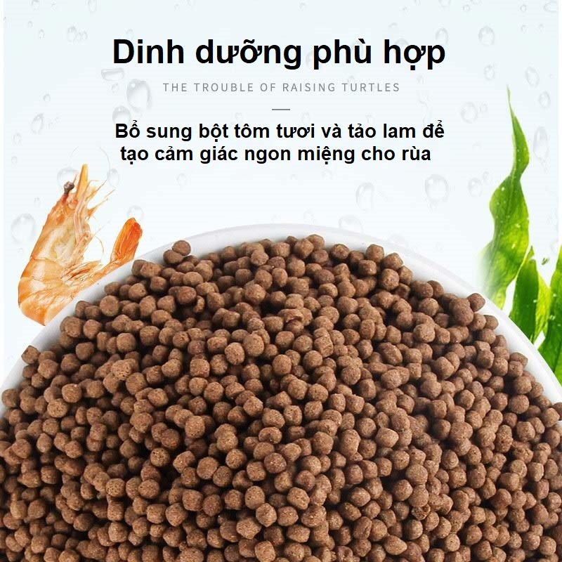 Thức ăn cao cấp cho các loại rùa nước rùa cá sấu rùa lửa