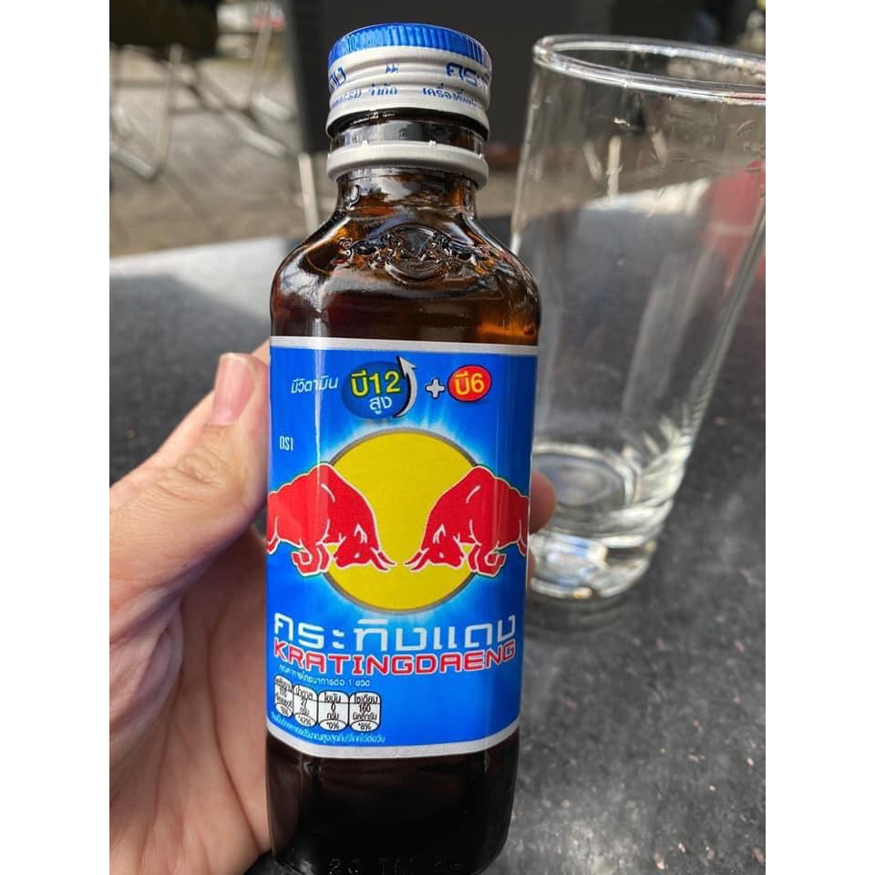 Bò húc Red Bull Thái chai thủy tinh 145ml