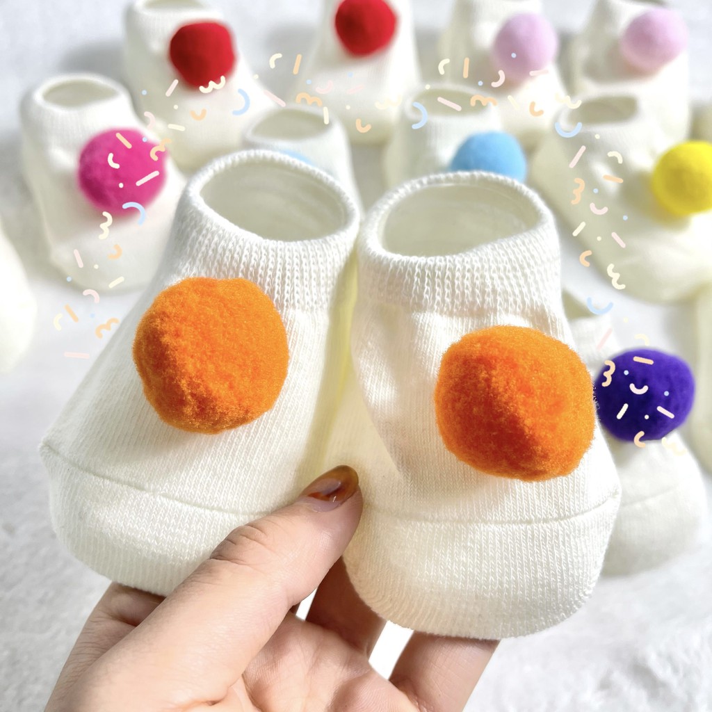 Vớ Cotton Pha Cổ Cao Ngang Mắt Cá Chân Cho Bé Trai Bé Gái