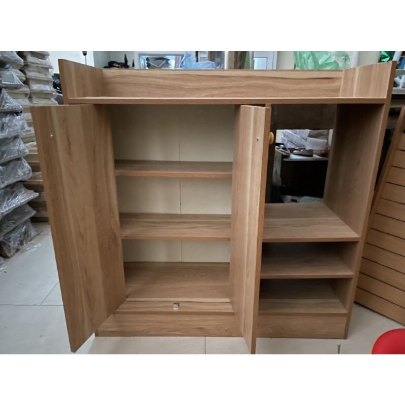 TỦ GỖ ĐỂ GIÀY DÉP 3 NGĂN CÓ CÁNH