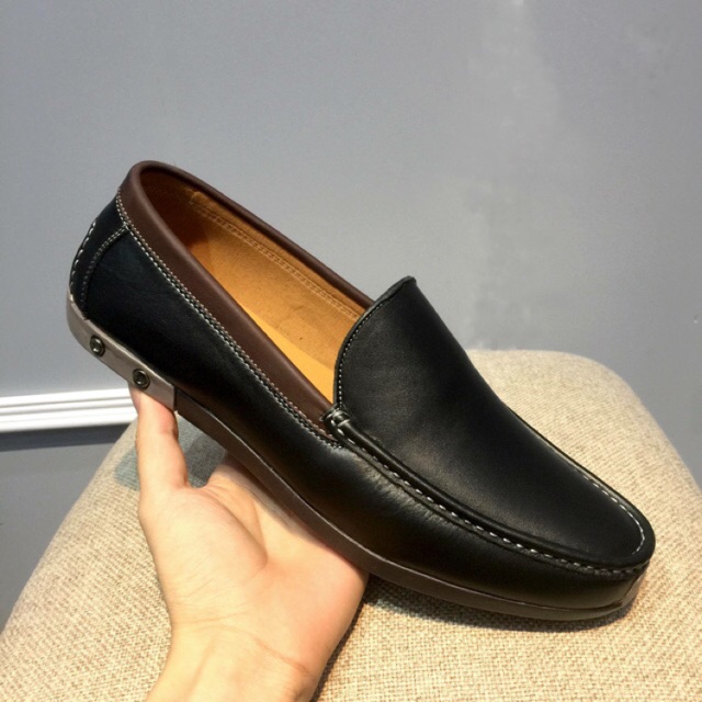 [NHẬP HUONV1 GIẢM 30k ]- Giày Lười Nam Da Bò - Bảo hành 12 tháng. | BigBuy360 - bigbuy360.vn