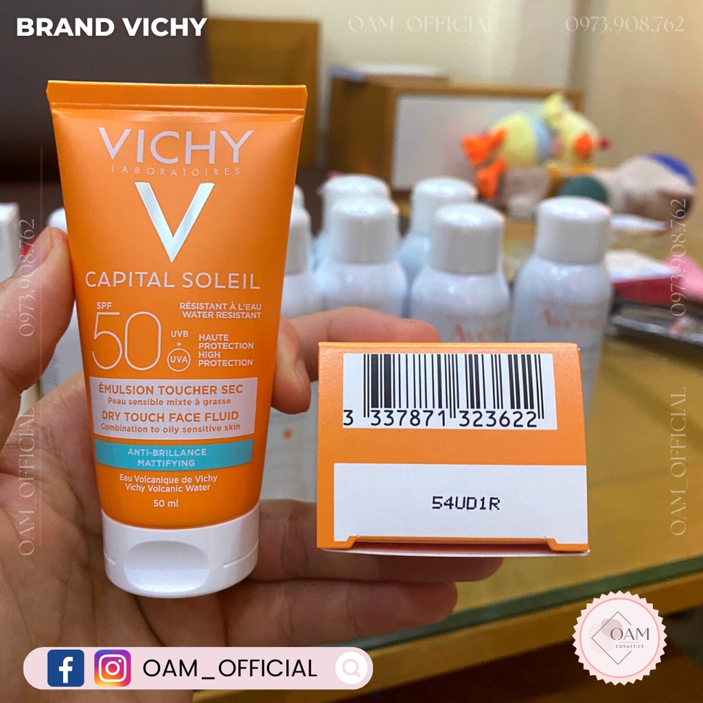 Kem chống nắng Vichy Ideal Soleil Mattifying Dry Touch Face Fluid SPF 50