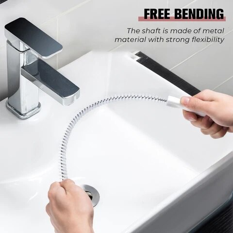 Dụng cụ móc cống thoát nước lấy tóc vệ sinh sạch cho bồn rửa cỡ 45cm
