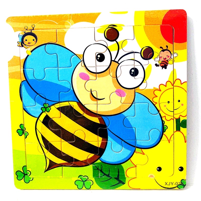 Đồ chơi xếp hình đồ chơi thông minh tranh ghép hình phát triển trí tuệ cho bé 16 miếng ghép