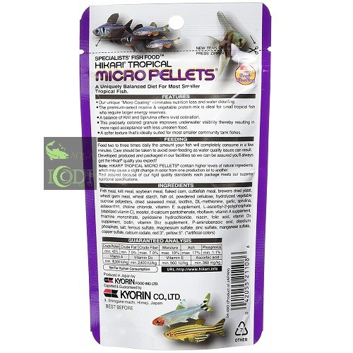 Thức ăn cá Hikari Tropical Micro Pellets