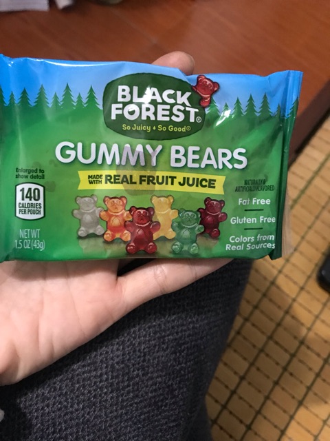 Kẹo Dẻo Black Forest Organic Gummy Bears và nhân hoa quả