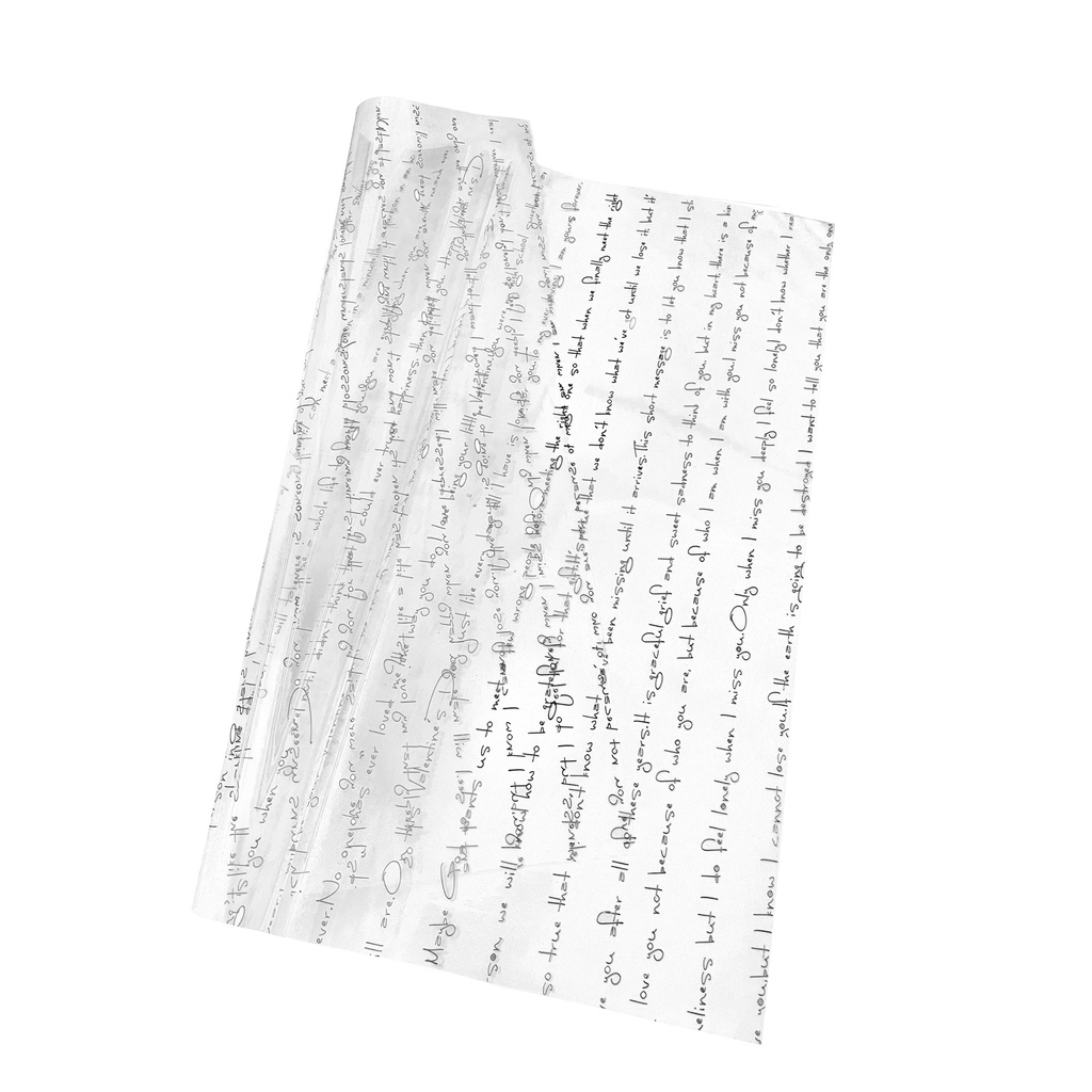 Giấy gói hoa bóng chữ