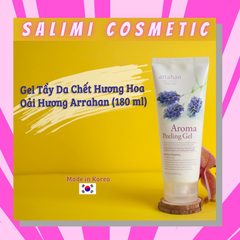 Gel Tẩy Tế Bào Chết Arrahan Hương Hoa Oải Hương Aroma Peeling Gel 180ml - HÀNG CHÍNH HÃNG