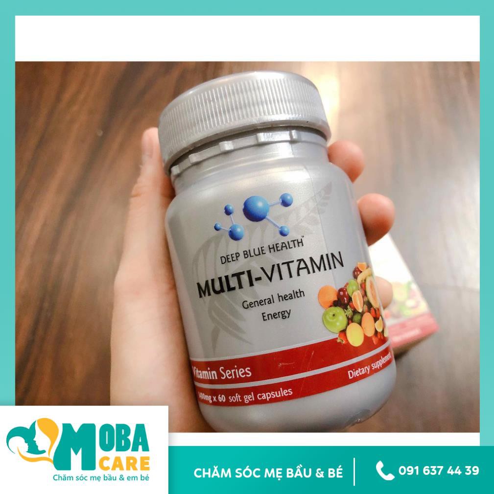 Viên Vitamin tổng hợp MultiVitamin Deep Blue Health (60v) | Thế Giới Skin Care