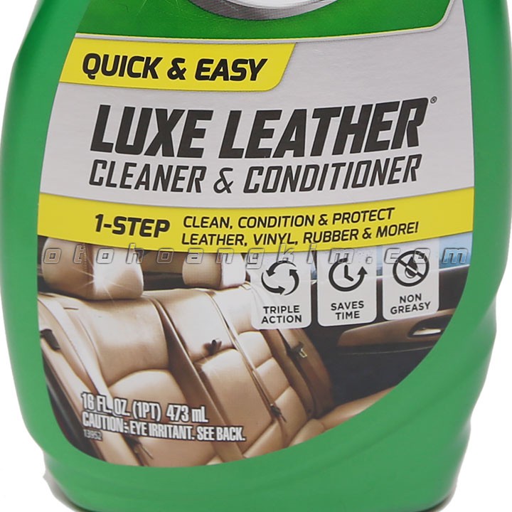 Chai dung dịch làm sạch và bảo dưỡng xe Turtle Wax Luxe Leather