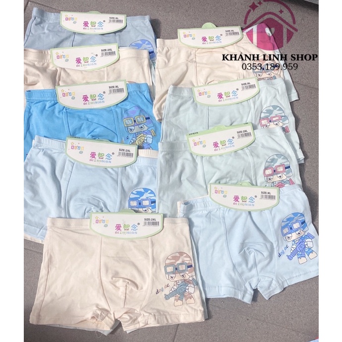 Sét 2 quần chíp đùi cotton cho bé trai