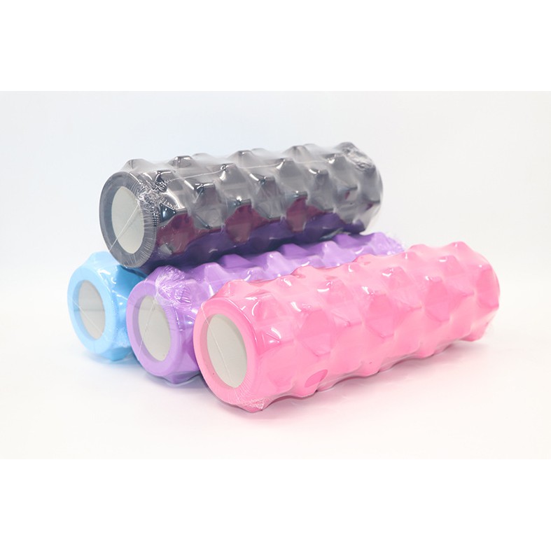 Con Lăn Massage Tập Yoga Gai Hình Tháp 33x12 cm - Ống Lăn Foam Roller Phục Hồi Cơ Sau Tập Luyện YO30