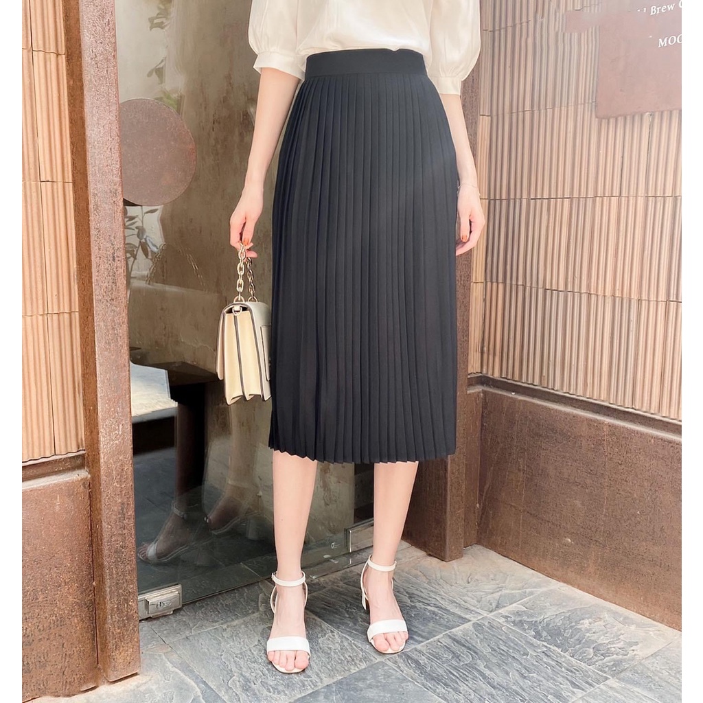 Chân váy ngắn dập ly dài