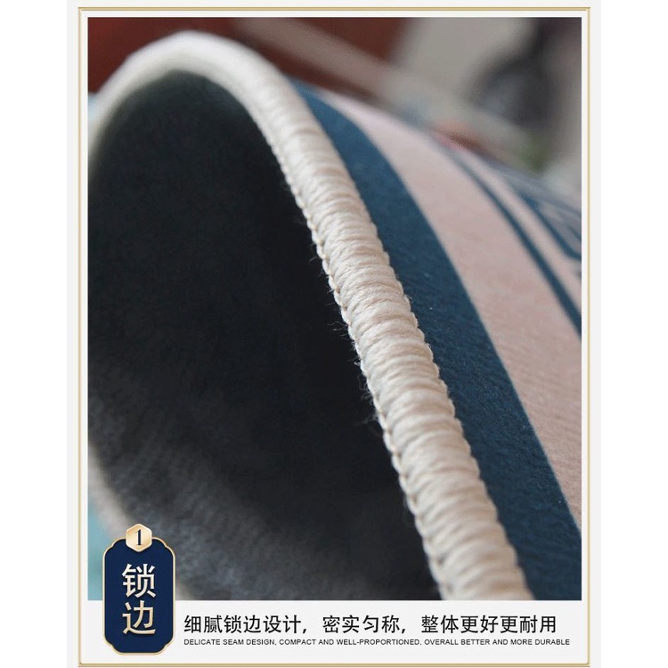 Thảm Tròn Trải Sàn Chống Trượt Thấm Hút 100*100CM Phong Cách Trung Hoa Sang Trọng