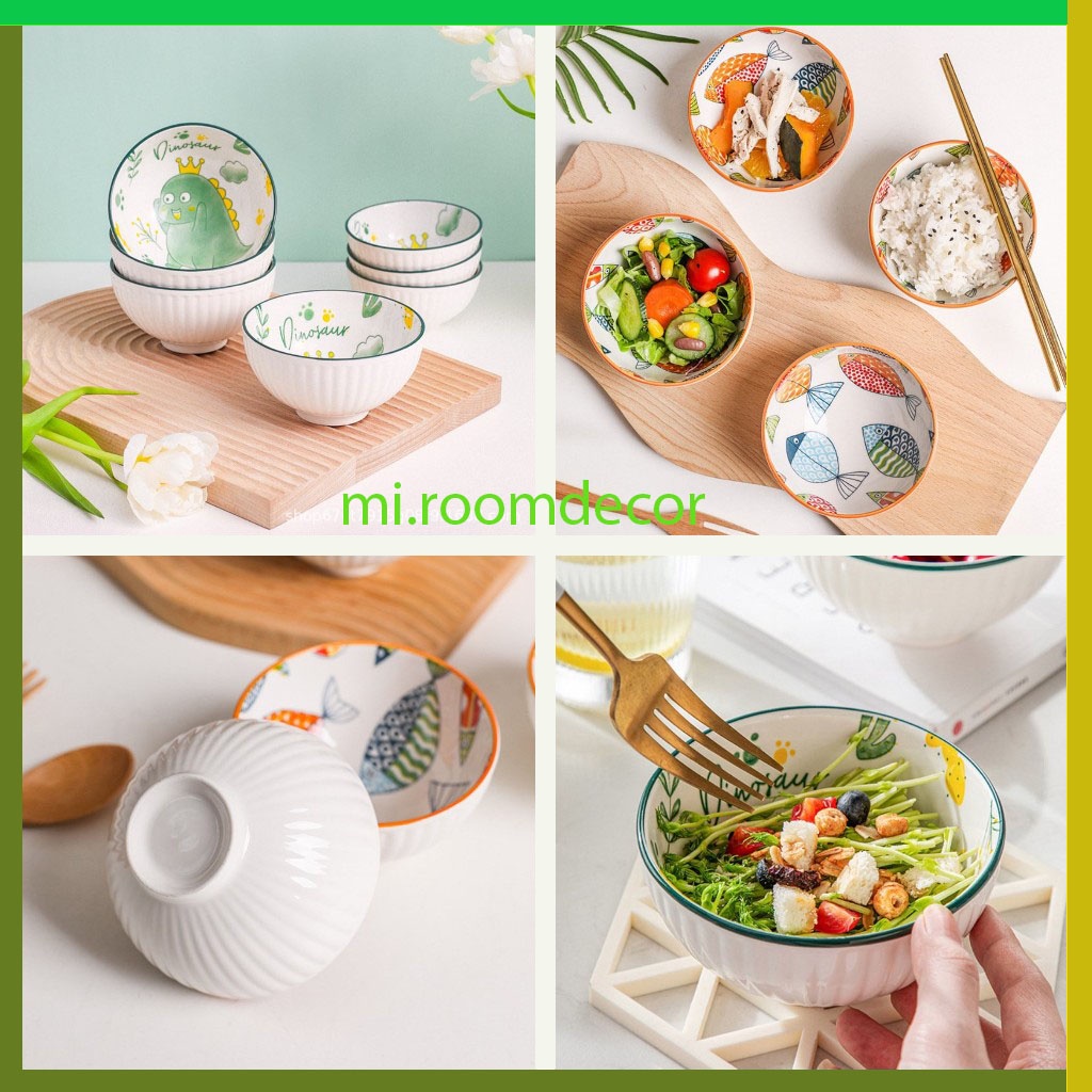 Chén bát ăn cơm nhiều hình cute
