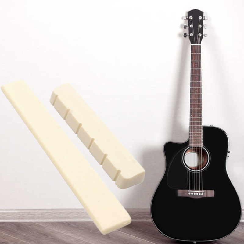 Bộ 2 Phụ Kiện 6 Dây Đàn Guitar Cổ Điển Màu Trắng
