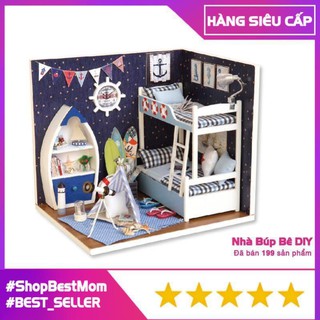 [Hàng Siêu Cấp] ⚡️Nhà Búp Bê Đồ Nội Thất DIY 3D Gỗ Miniaturas, Quà Tặng Sinh Nhật Cho Bé Yêu, MÃ H002