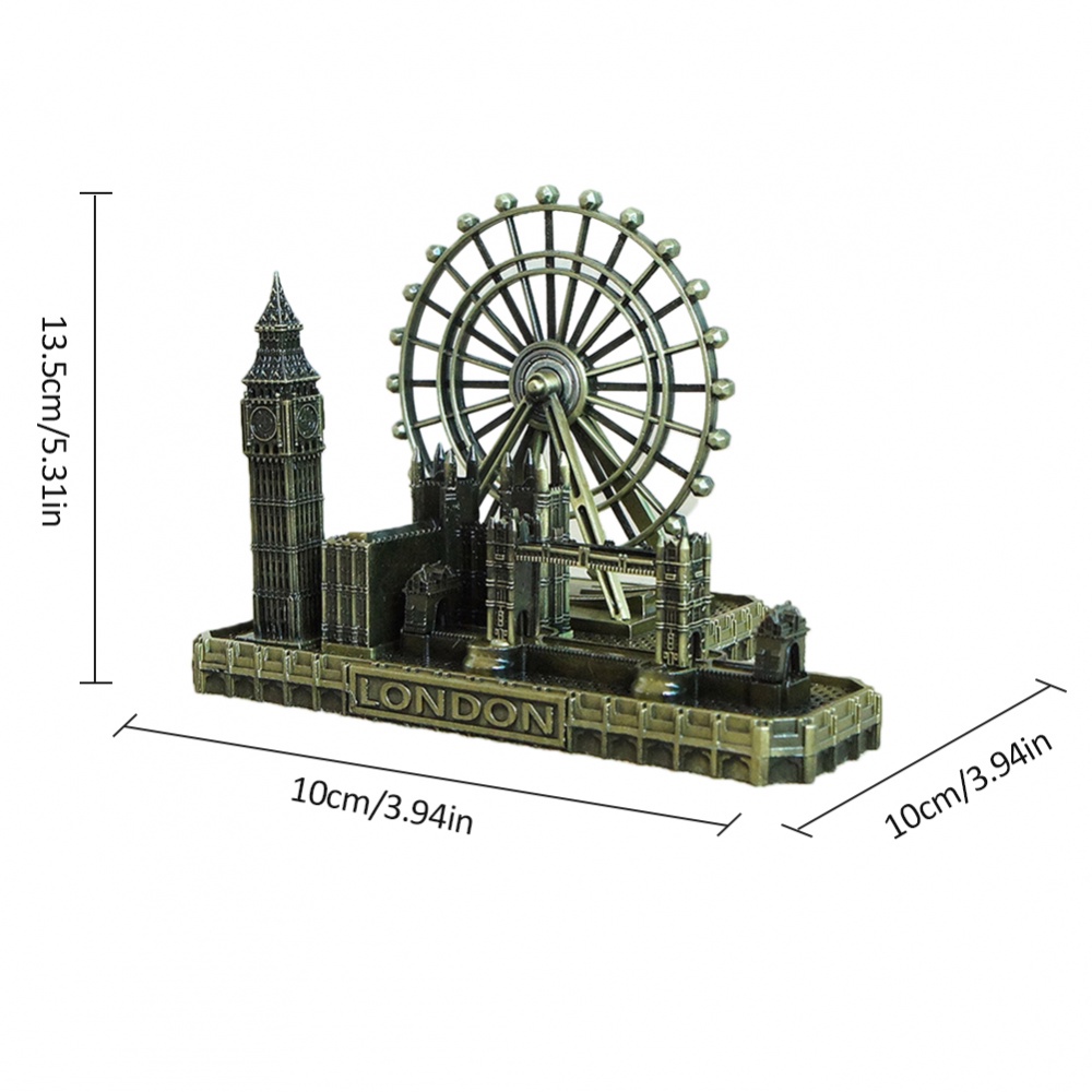 Mô hình cầu london mắt to Ben bằng đồng trang trí nội thất