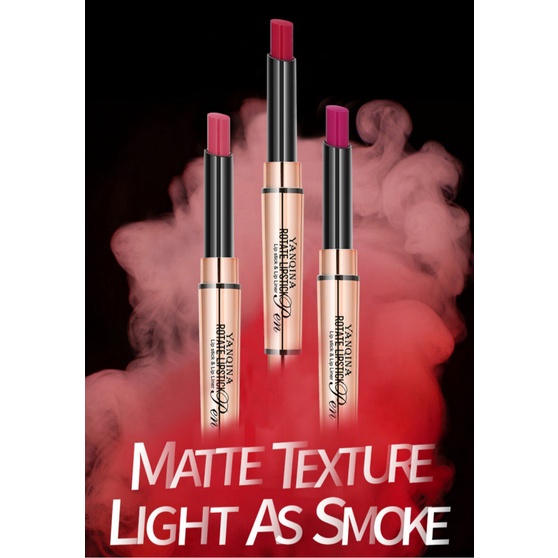 Son môi kiêm bút kẻ viền môi thiết kế hai đầu 2 trong 1 lâu trôi chống thấm nước LoveCC