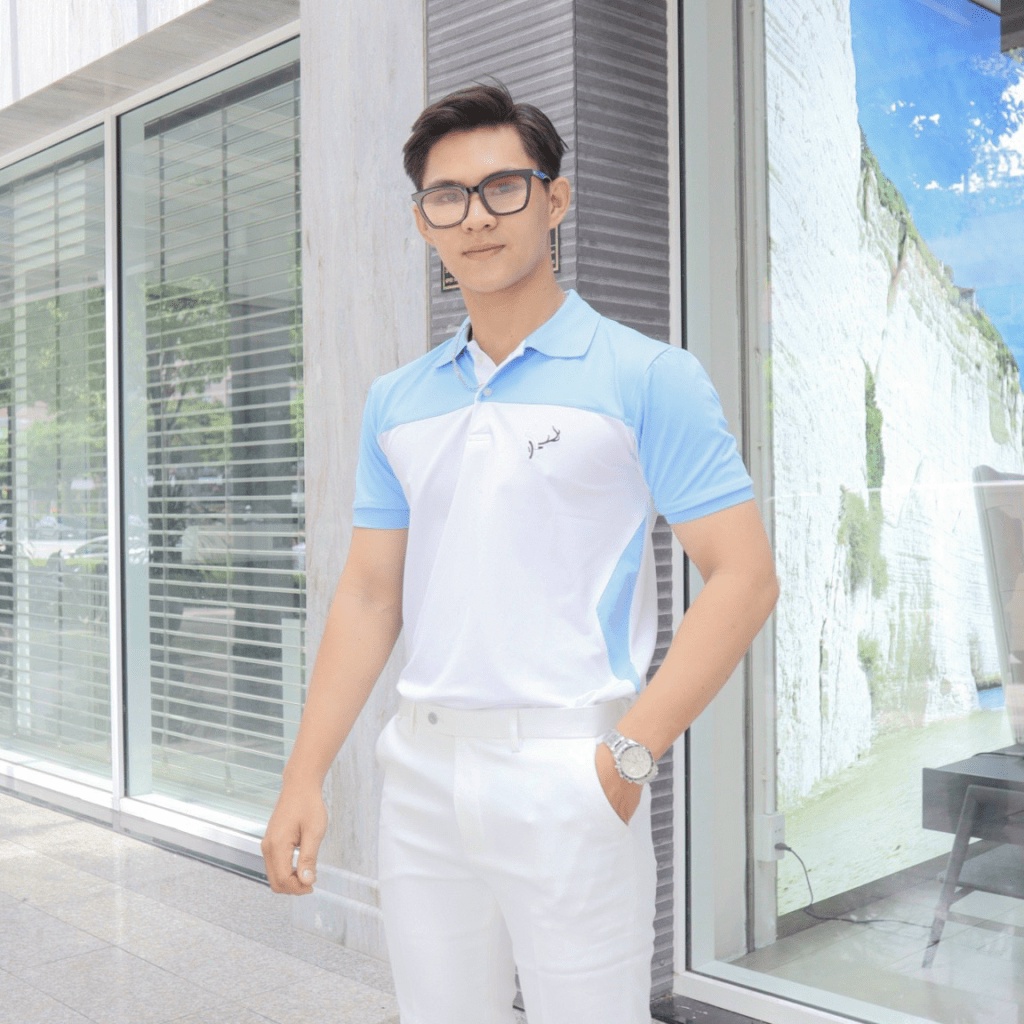 Áo Thun Nam Polo Cổ Trụ Chất Cotton Thám Hút Tốt Phối Màu Sang Trọng Trẻ Trung Đủ Size Lịch Lãm NEW UNISEX
