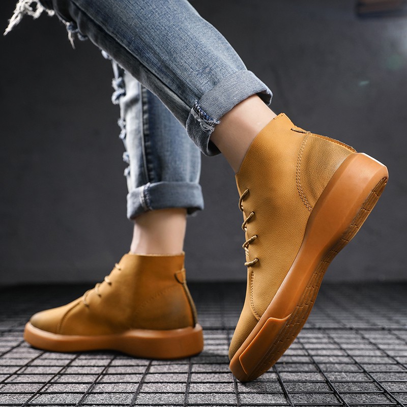 high cut shoes boot men ankle boots men high boot men Boots for men booties Martin boots 46 Ankle Boots 47 high boots Martin boots men black boots Chelsea boots 47 big size boots 45 46 47 large size boots  men boot