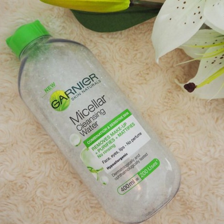 Nước tẩy trang garnier pháp 400ml, 125ml Garnier xanh lá