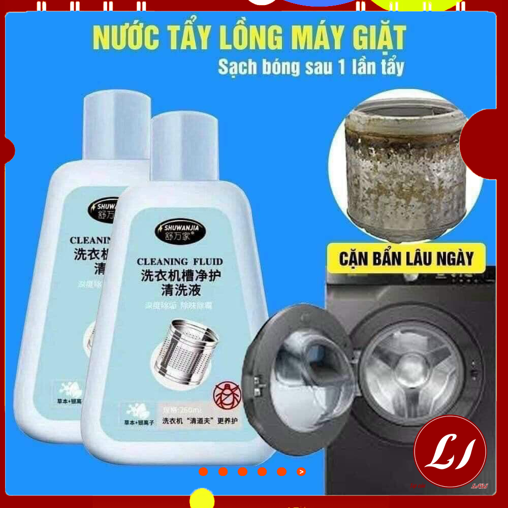 NƯỚC TẨY VỆ SINH LỒNG MÁY GIẶT SHUWANJIA là hàng nội địa NhậtBản 260ML -labi -Th