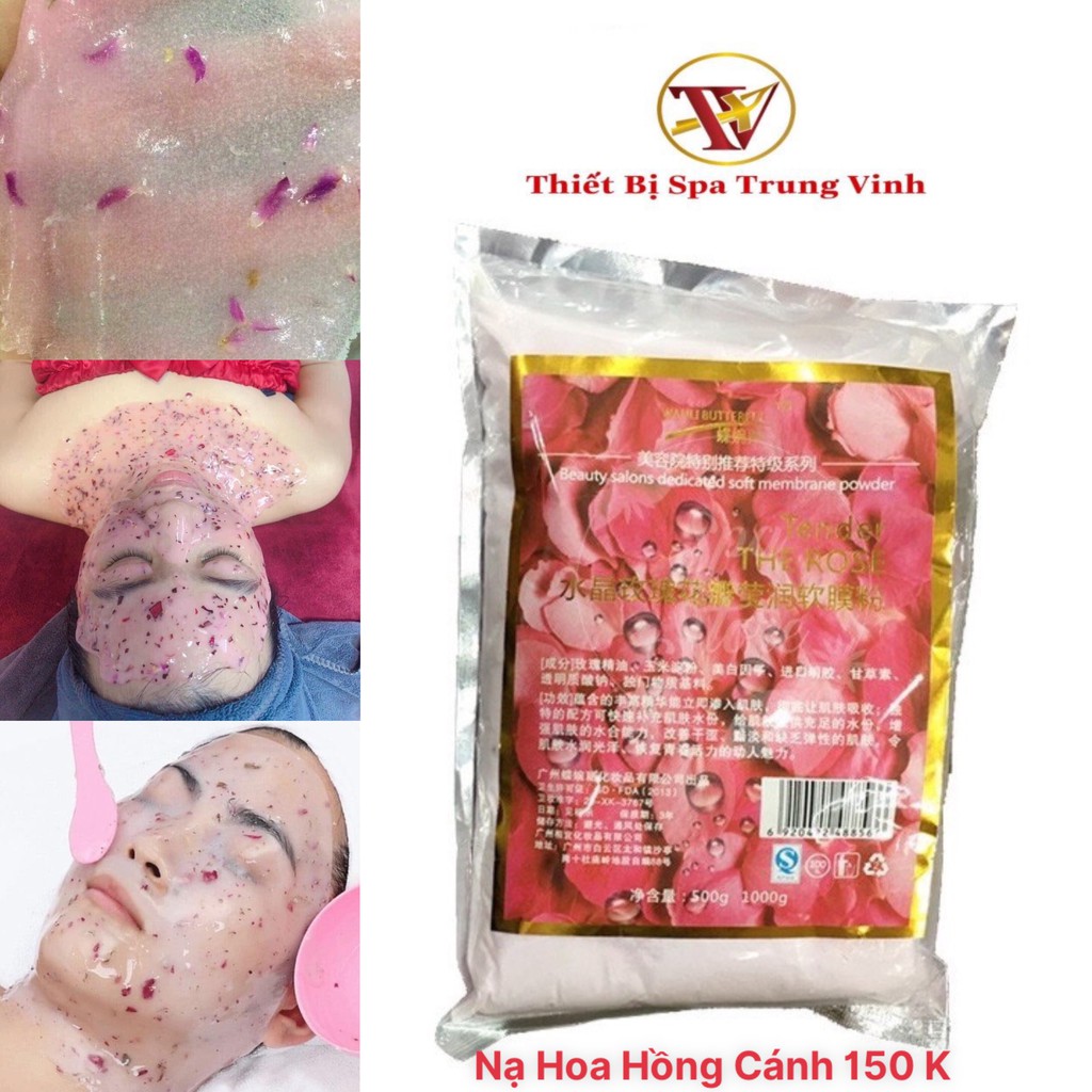 Mặt Nạ Hoa Hồng Colagen, Bột Đắp Mặt Collagen Cánh Hoa Hồng( Mask Dẻo)