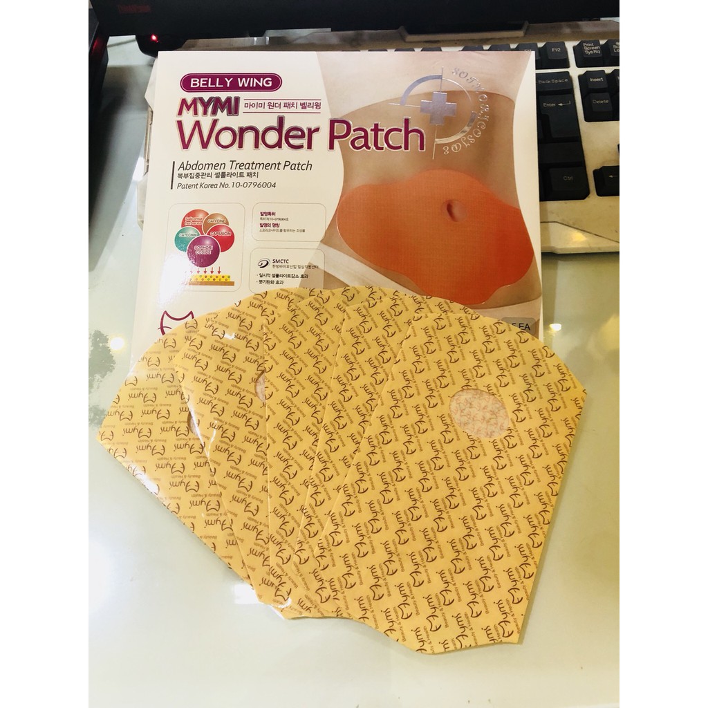 Bộ 5 miếng dán tan mỡ bụng Wonder Patch Korea