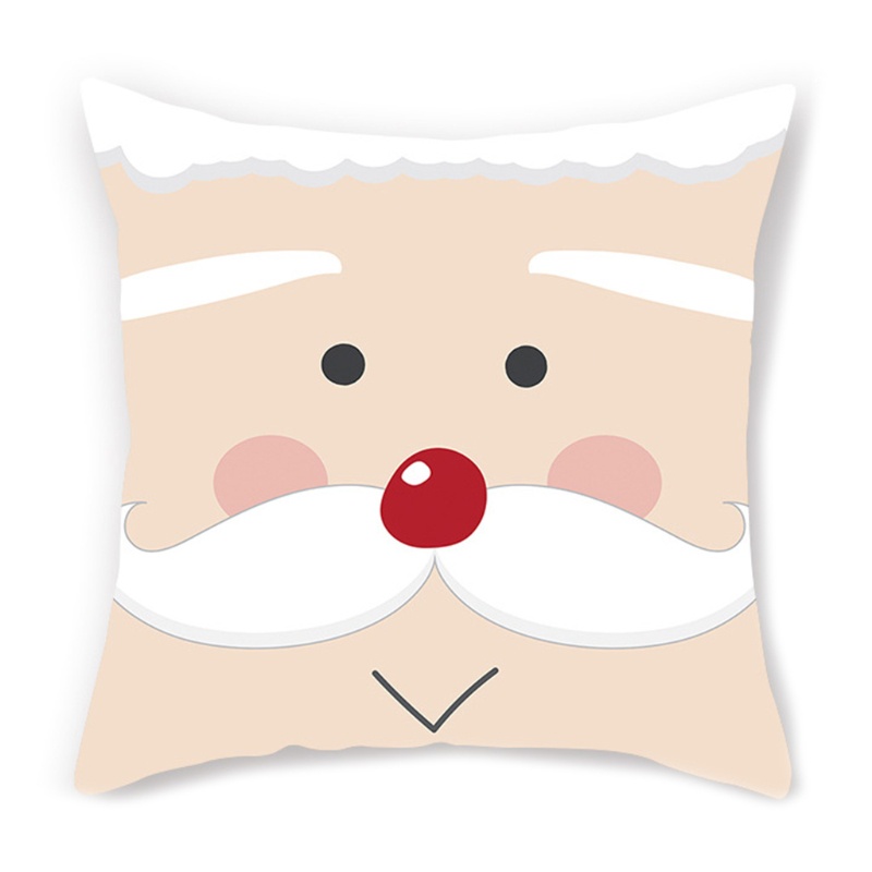 Vỏ Gối Vuông Họa Tiết Giáng Sinh Trang Trí Nội Thất Ốp