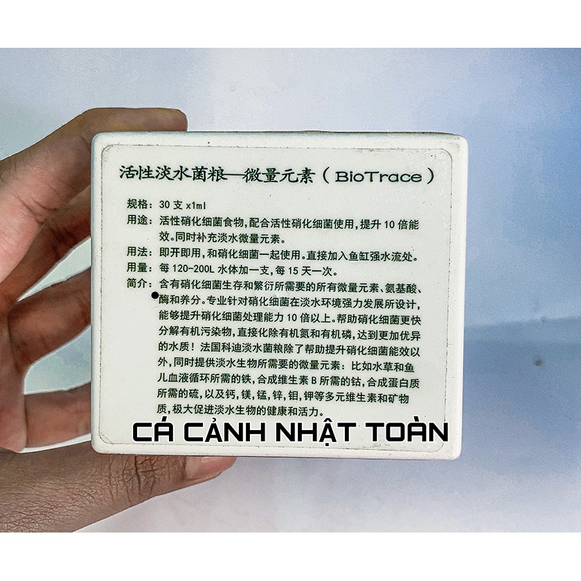 BIO TRACE PRODIBIO BỔ SUNG VI LƯỢNG CHO CHO BỂ CÁ BIỂN (1 ỐNG LẺ)