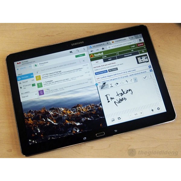 Máy tính bảng Samsung Galaxy note 12.2 ram 3Gb, bộ nhớ trong 32Gb tặng đế dựng, tiếng Anh 123, luyện thi 123 | BigBuy360 - bigbuy360.vn