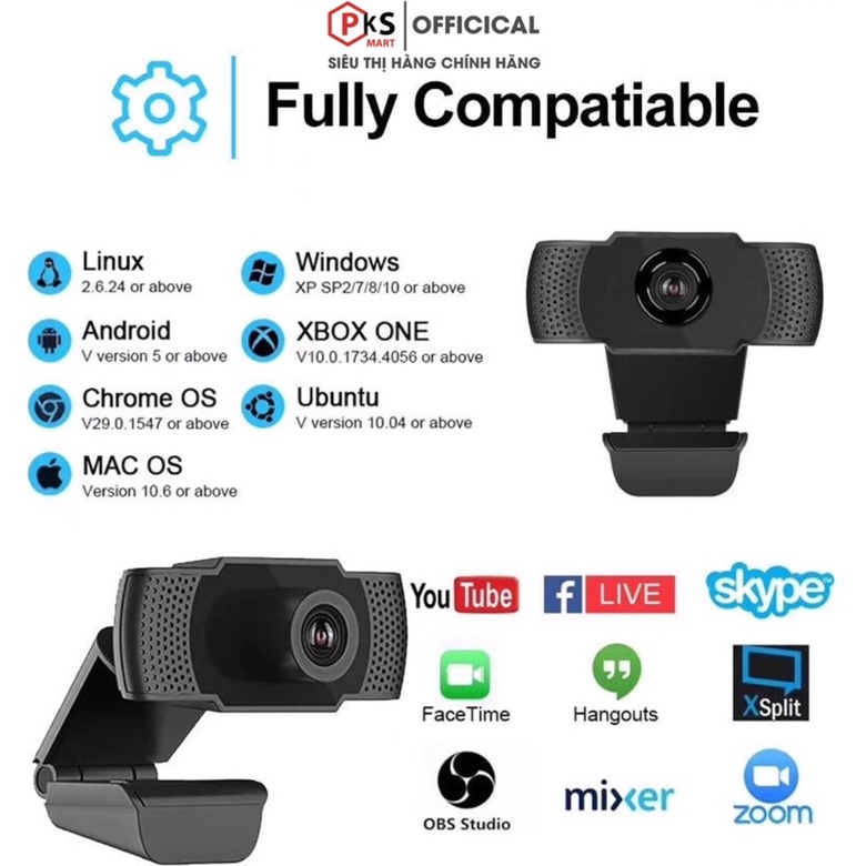 Webcam Máy Tính, Laptop Full HD 1080P Siêu Nét Có Mic Lỗi Đổi Mới Bảo Hành 3 Tháng