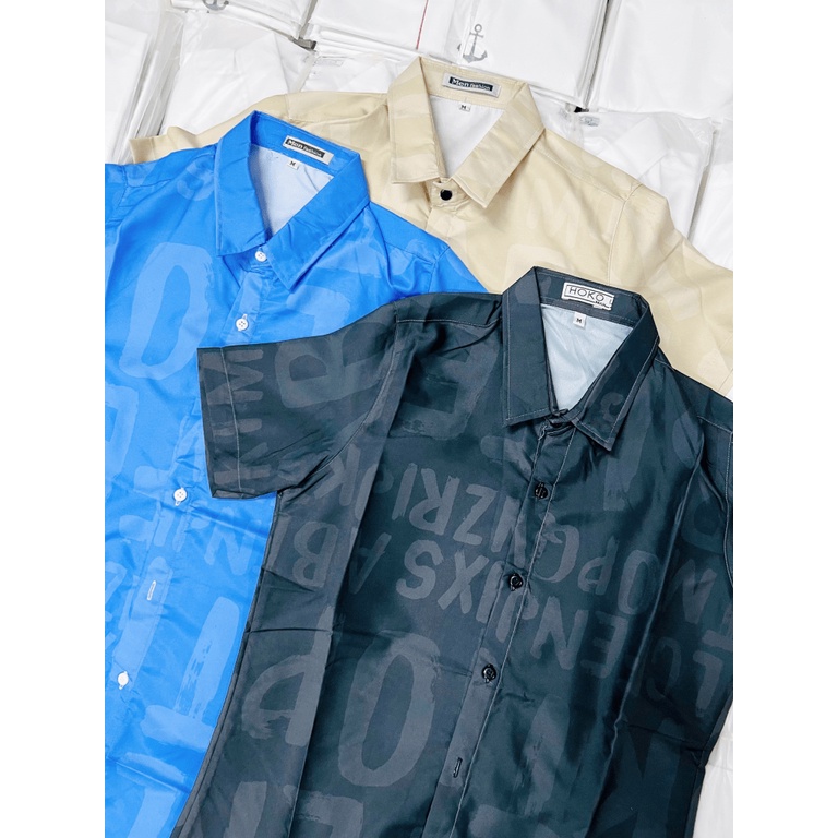 Hàng Hot Mẫu Mới ÁO Sơ MI Nam Tay Ngắn In CHìm  Thời Trang Lịch Lãm Sang Trọng HÌnh Thật Shop Tự CHụp Kèm Video Bao ĐỔi