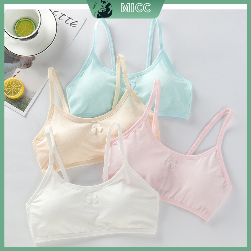 Áo Ngực Cotton Mềm Mại Thoải Mái Cho Bé Gái 7-14 Tuổi