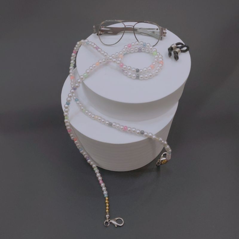 //LUXUBU// (Handmade) Dây đeo kính, đeo khẩu trang kết ngọc trai nhân tạo / Mask strap, glassed strap