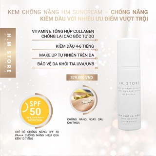 Kem Chống Nắng Hm store