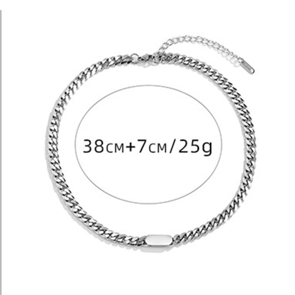 Vòng Cổ Choker Dây Xích Dày Dặn Phong Cách Punk Đơn Giản Cho Cặp Đôi