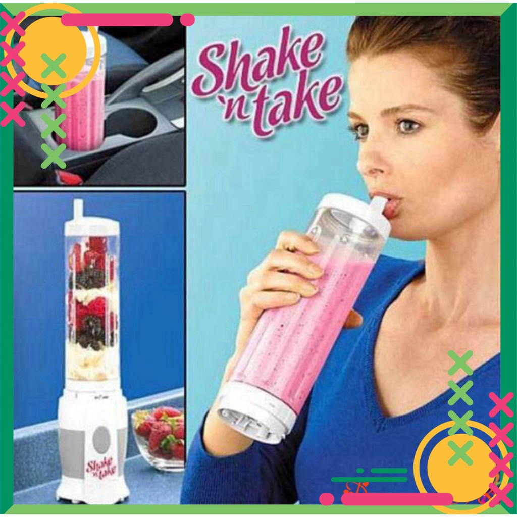 [FREE SHIP] Máy xay sinh tố Shake n take 2 cối